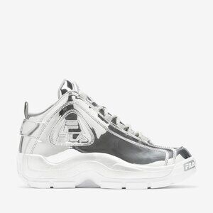 NWB Fila Men's Grant Hill 2 Metallic Silver Sneakers